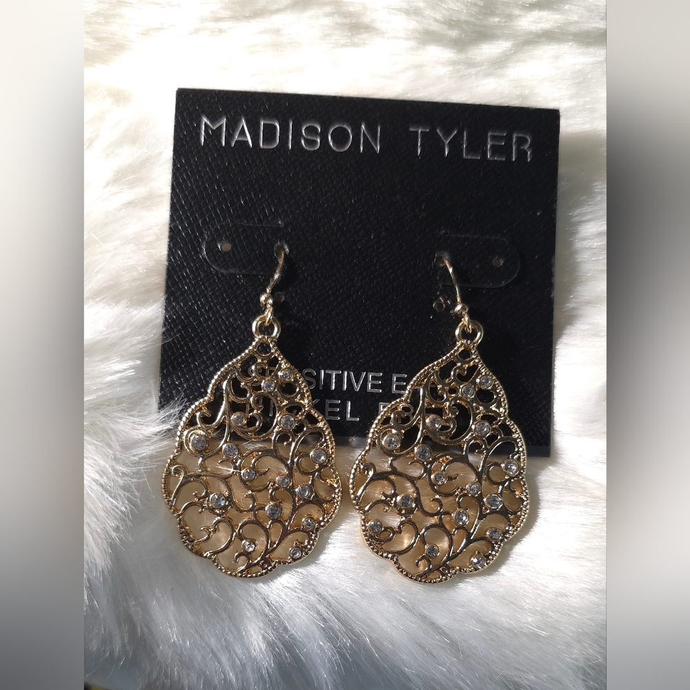 Madison Tyler Gold Teardrop Earrings